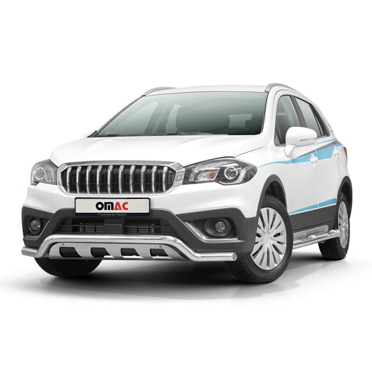 Frontbügelschutz Frontschutzbügel für Suzuki SX4 S-Cross 2016-2022 Grau ABE OMAC DE