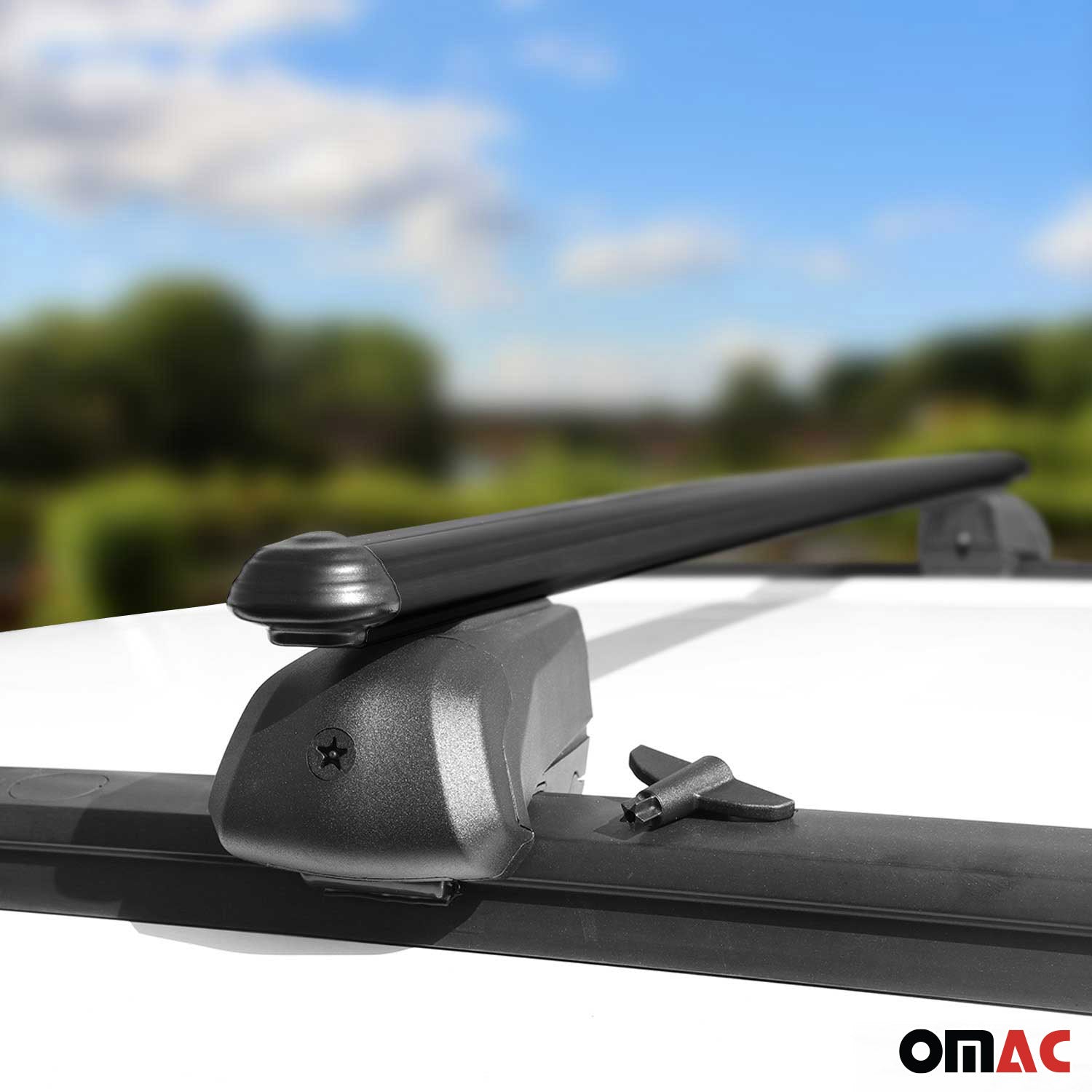 Dachträger Gepäckträger für Mercedes C Klasse S205 2014-2021 Alu Schwarz ABE 2x OMAC DE