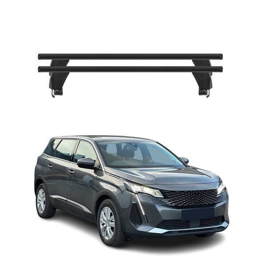 Menabo Dachträger Grundträger für Peugeot 5008 II Facelift 2020-2024 Alu Schwarz OMAC DE