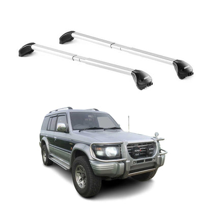 Dachträger für Mitsubishi Pajero V20 1991-1999 5 tür 100kg Alu Silber 2x ABE OMAC DE