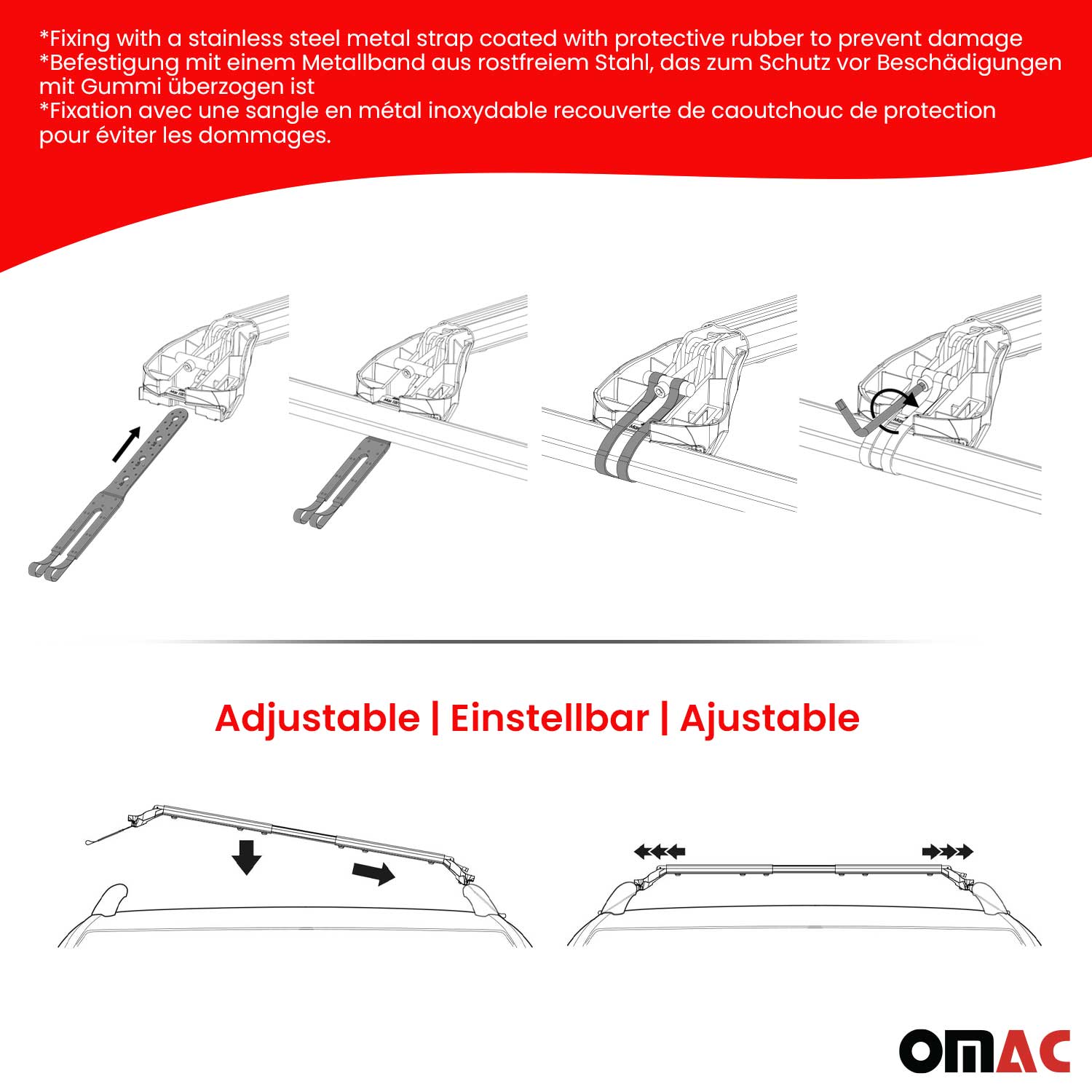 Dachträger für Mercedes ML W163 W164 W166 1997-2015 5tür 100kg Alu Silber 2x ABE OMAC DE