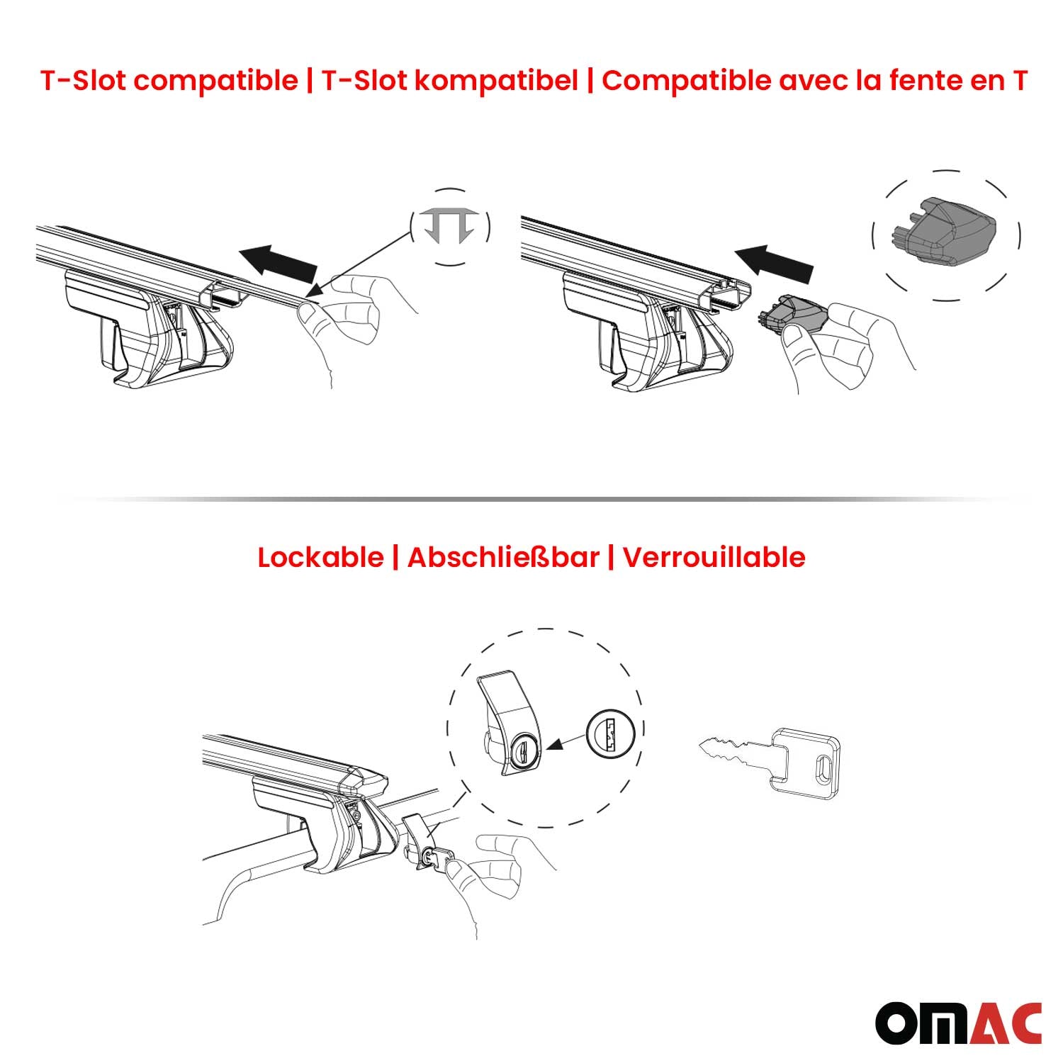 Alu Dachträger Gepäckträger Universal für Autos Silber ABE 2 tlg 135 cm OMAC DE