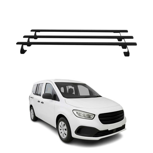 Dachträger Grundtäger für Mercedes Citan W420 2021-2025 75kg Stahl Schwarz 3 tlg OMAC DE