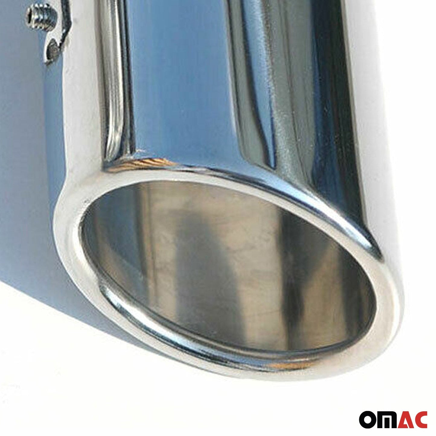 Auspuffblende Endrohr für Mercedes E Klasse 1993-2025 Edelstahl Chrom 60mm 2tlg OMAC DE
