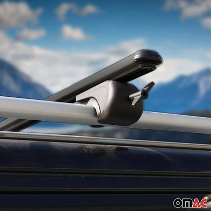 Dachträger Grundtäger für Audi A4 B9 Allroad 2016-2025 75kg Alu Schwarz 2 tlg OMAC DE
