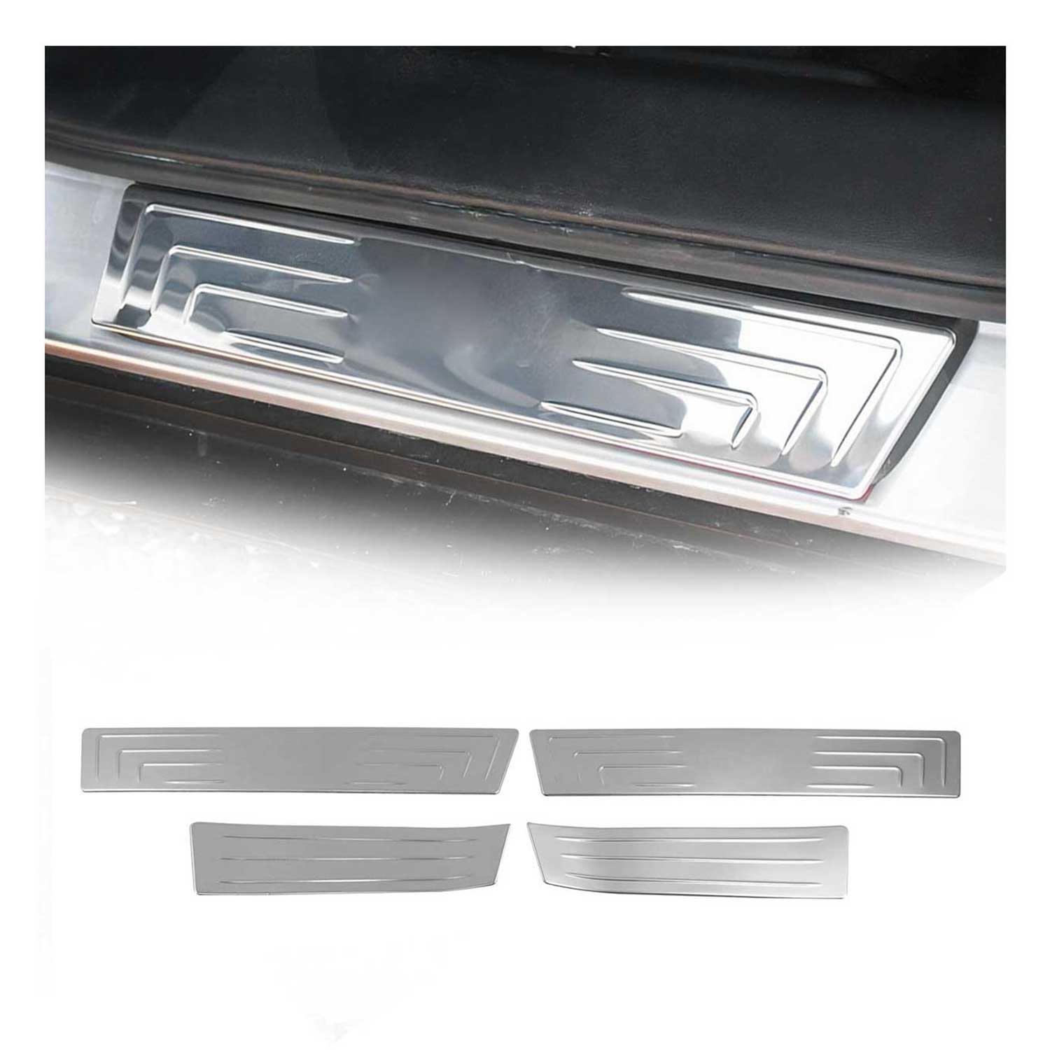 Einstiegsleisten Türschweller für Hyundai ix35 2010-2024 Edelstahl Silber 4tlg OMAC DE