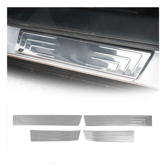 Einstiegsleisten Türschweller für Hyundai ix35 2010-2024 Edelstahl Silber 4tlg OMAC DE