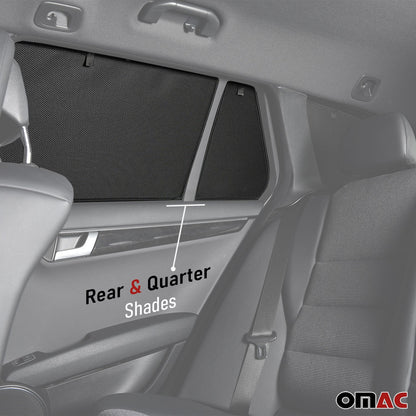 Sonnenschutz Seitenfenster für BMW 5er Touring G31 2017-2023 Heckscheibe 2tlg OMAC DE