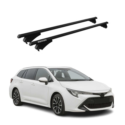 Menabo Dachträger Grundtäger für Toyota Auris mk3 2018-2019 75kg Alu Schwarz 2x OMAC DE