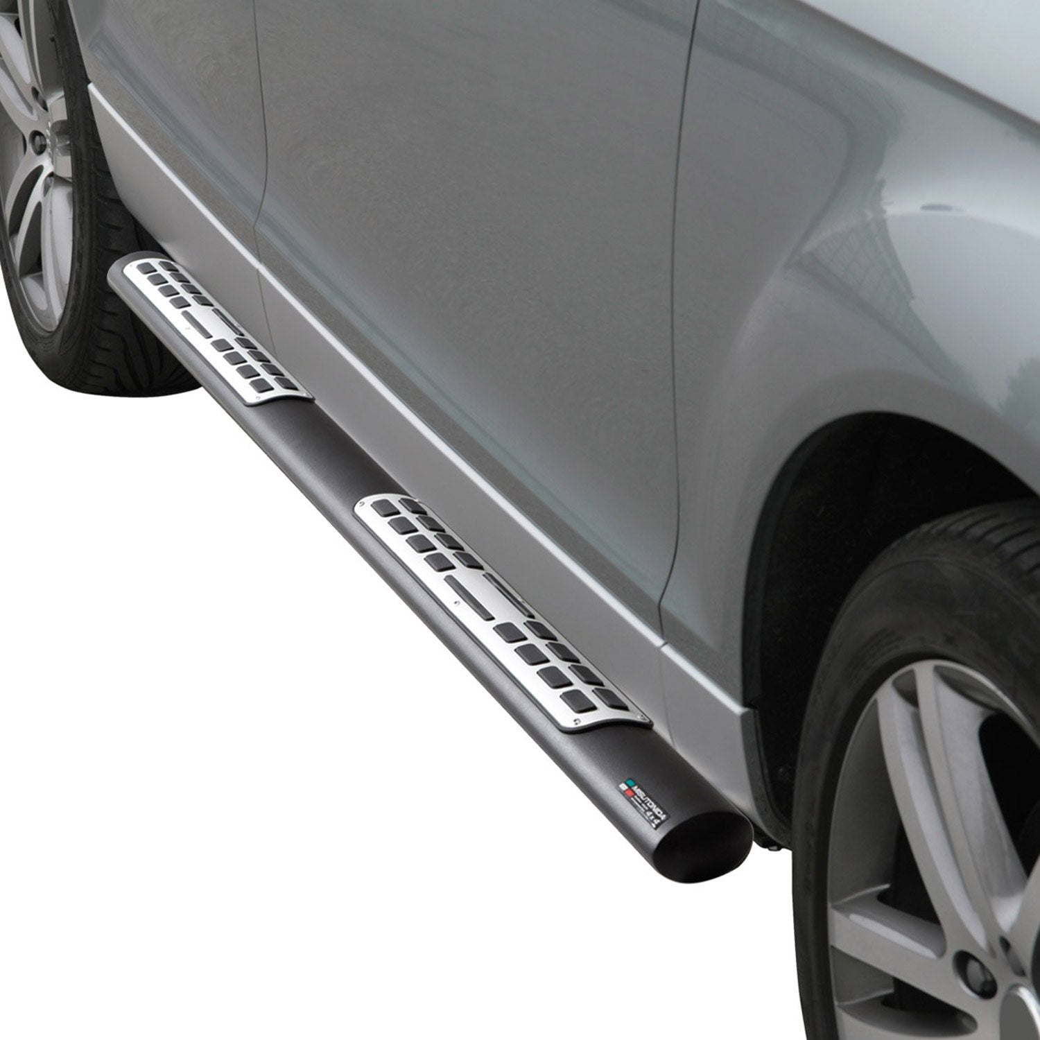 Stahl Seitenschweller Schwellerrohre für Audi Q7 4L 2006-2015 Schwarz OMAC DE