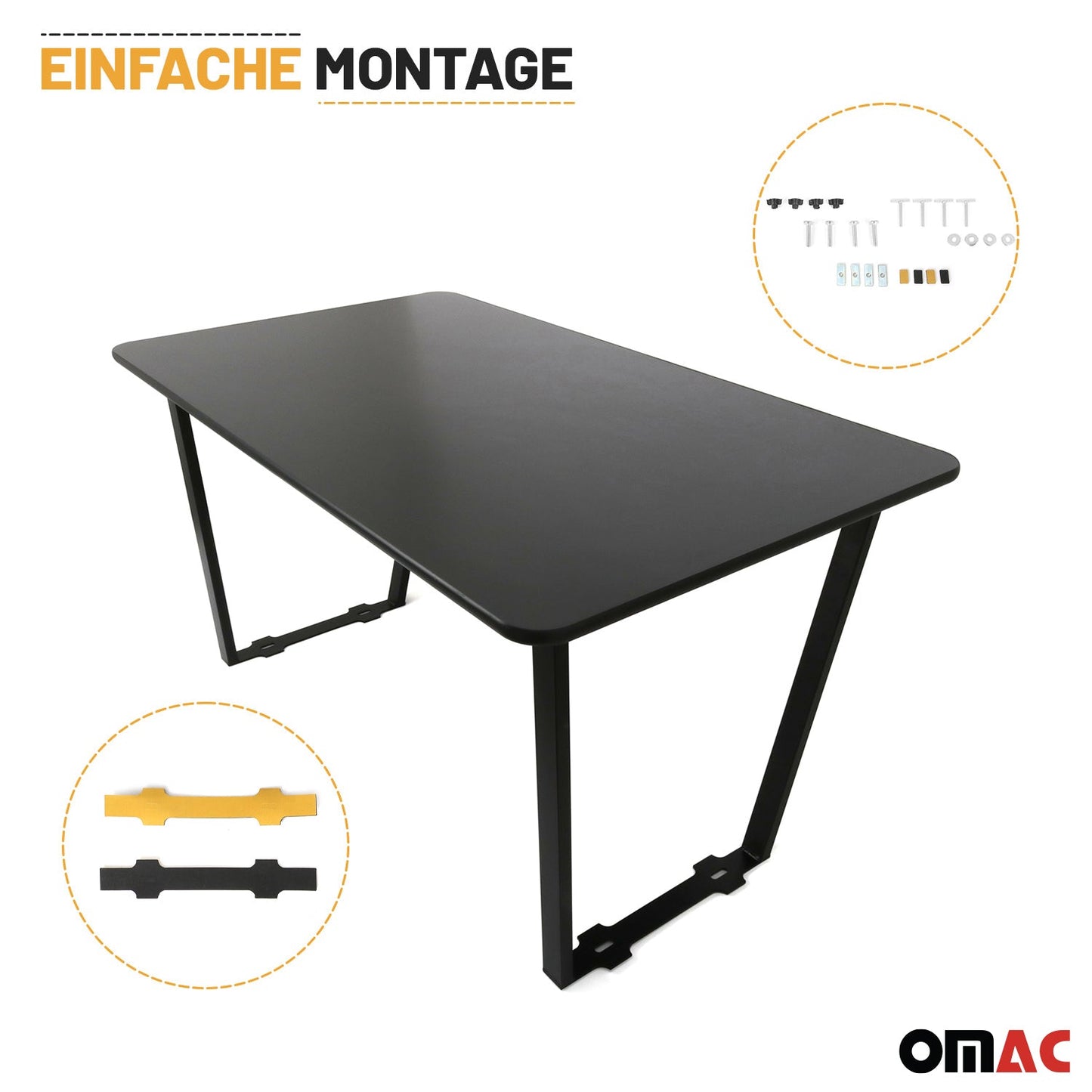 Multiflexboard Bettverlängerung für Ford Tourneo Custom V710 2023-2025 3tlg OMAC DE