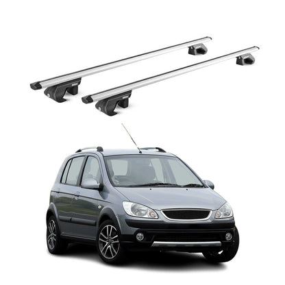 Dachträger Grundtäger für Hyundai Getz Cross 2006-2011 90kg Alu Silber 2 tlg ABE OMAC DE