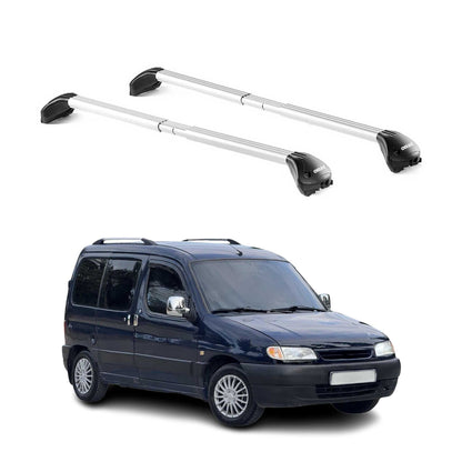 Dachträger Grundtäger für Citroen Berlingo 1996-2008 100kg Alu Silber 2 tlg ABE OMAC DE