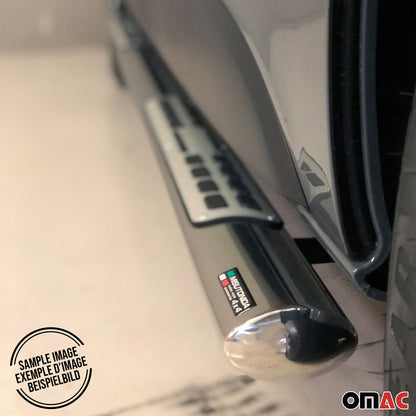 Stahl Seitenschweller Schwellerrohre für Audi Q7 4L 2006-2015 Silber OMAC DE