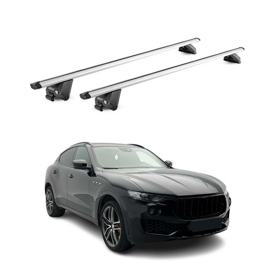 Dachträger Grundtäger für Maserati Levante 2016-2024 100kg Alu Silber 2 tlg ABE OMAC DE