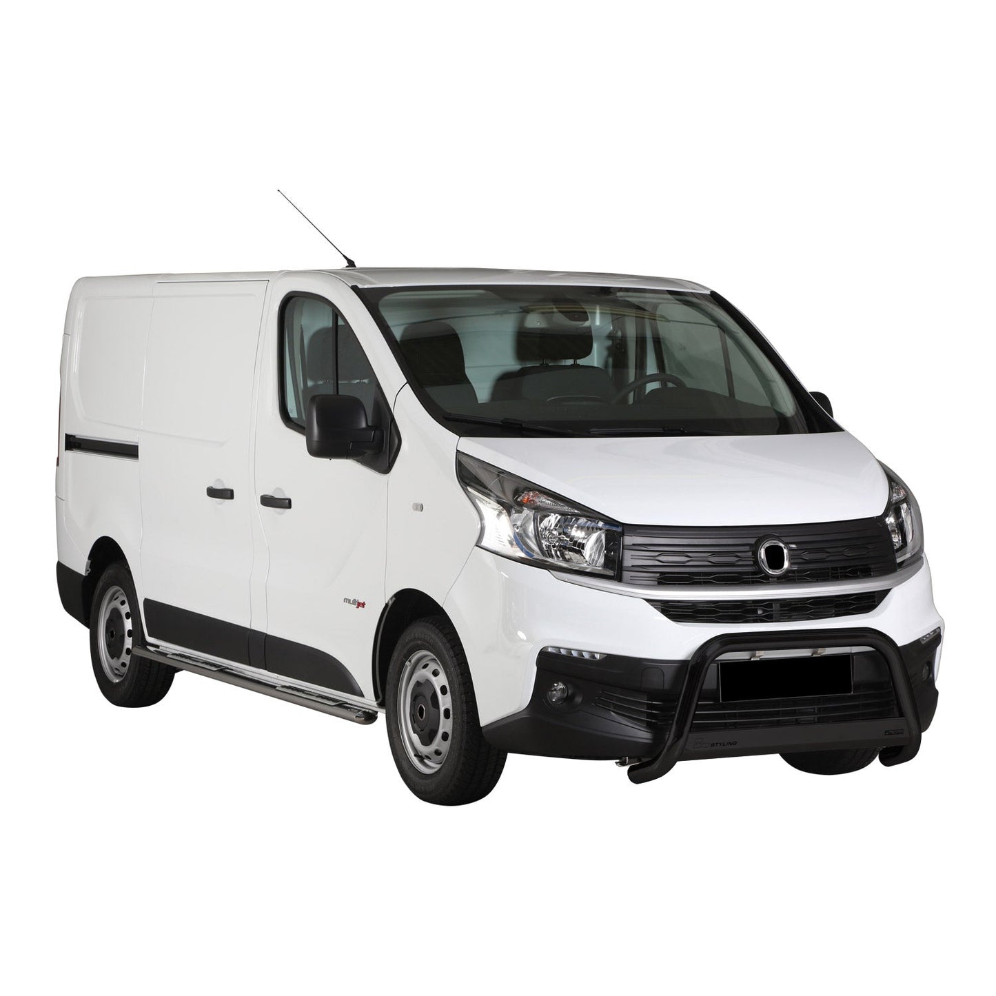Frontbügel Frontschutzbügel für Fiat Talento 2016-2021 Schwarz Edelstahl ø63 mm OMAC DE
