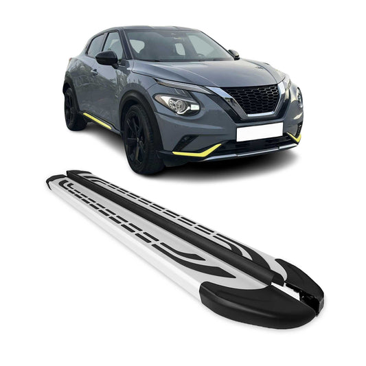 2019-2025 Nissan Juke Trittbretter Seitenschweller Seitenbretter Alu Grau OMAC DE