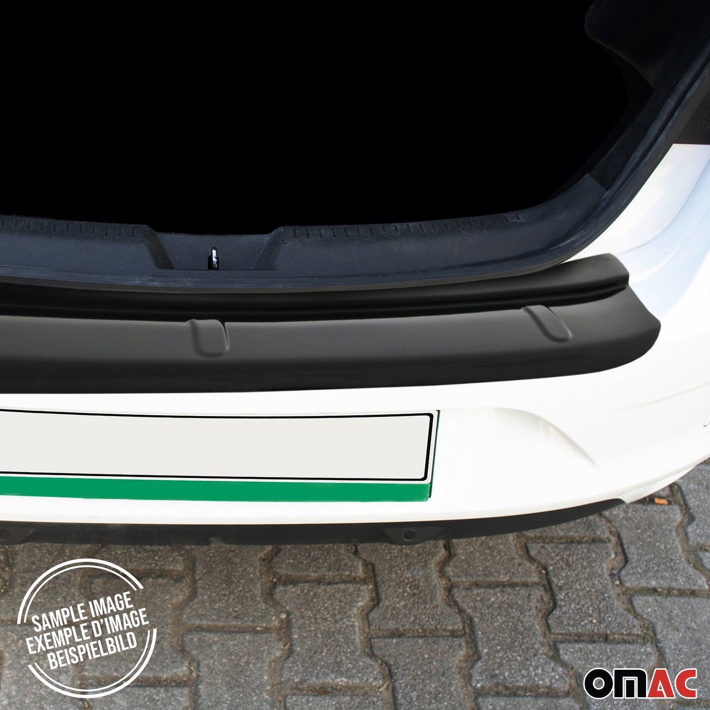 Ladekantenschutz Stoßstangenschutz für Toyota Proace City 2019-2023 Schwarz ABS OMAC DE