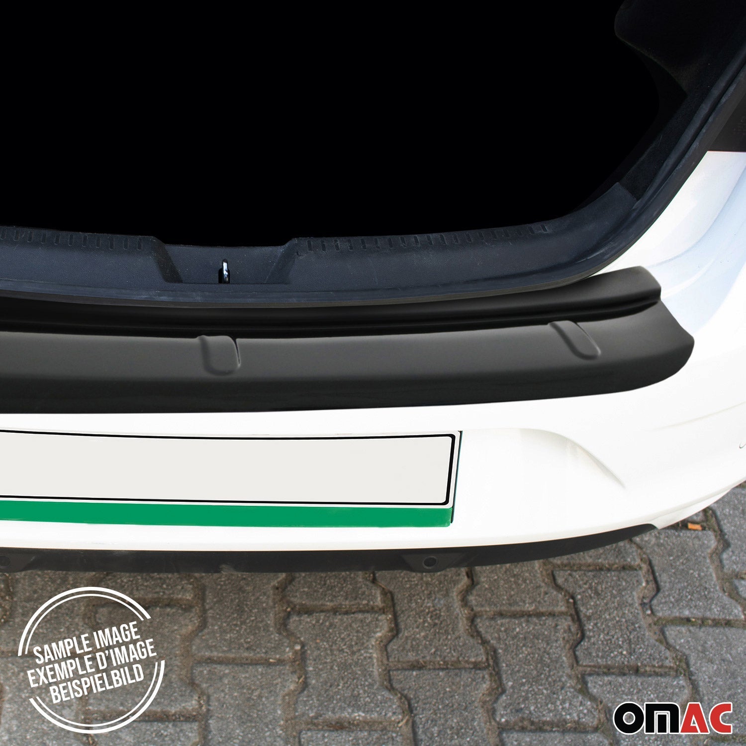 Ladekantenschutz Stoßstangenschutz für Toyota Proace City 2019-2023 Schwarz ABS OMAC DE