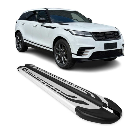 Trittbretter Seitenschweller für Range Rover Velar 2017-2025 Silber 2 tlg - autoseifert.com