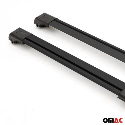1998-2006 Land Rover Freelander L314 Dachträger Querträger Aluminium Schwarz 2x