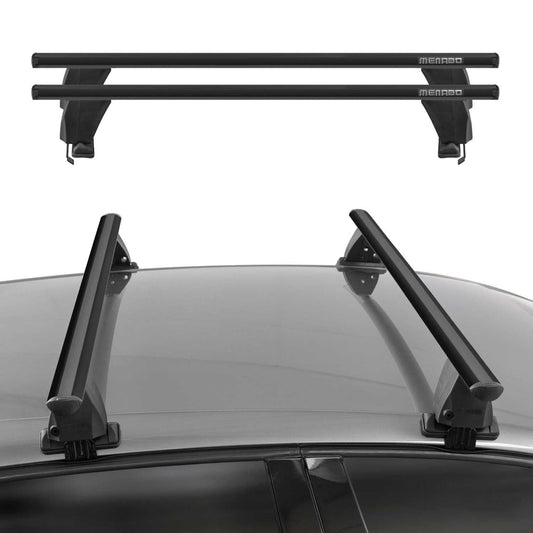 2023-2025 Jeep Avenger Menabo Dachträger Grundtäger ABE Aluminium Schwarz 2x OMAC DE