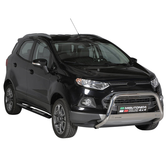 Edelstahl Seitenschweller Schwellerrohre für Ford Ecosport 2013-2017 Schwarz OMAC DE