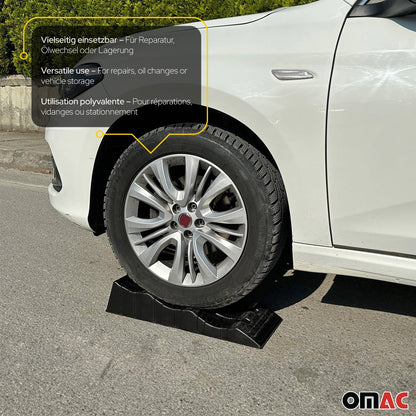 Auffahrrampen Set KFZ-Rampen bis 3.5 Tonnen Tragkraft Rutschfeste Auto Rampe OMAC DE