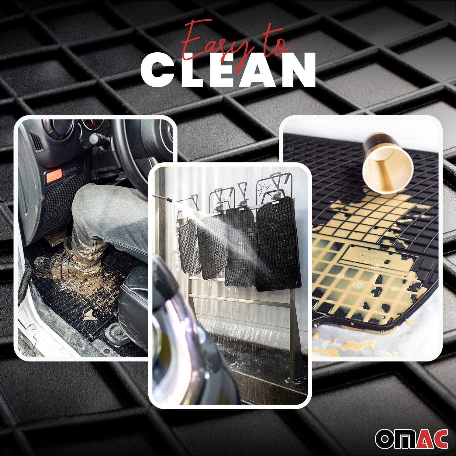 2000-2008 Audi A4 Limo Avant Fußmatten Gummi Schwarz 4 tlg - autoseifert.com