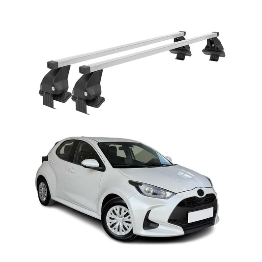 Menabo Dachträger Grundträger für Toyota Yaris 2020-2025 Stahl Grau 2tlg OMAC DE