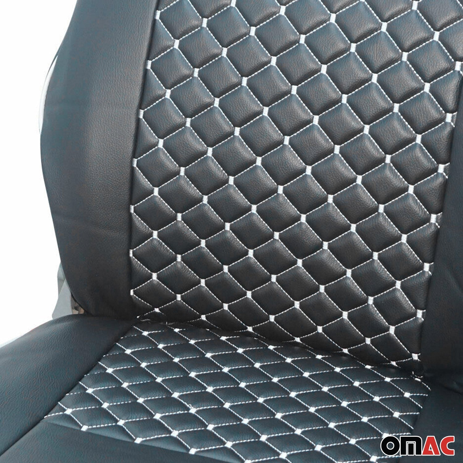 Sitzbezüge Schonbezüge für VW Transporter T4 1990-2003 Kunstleder Schwarz 1+1 OMAC DE