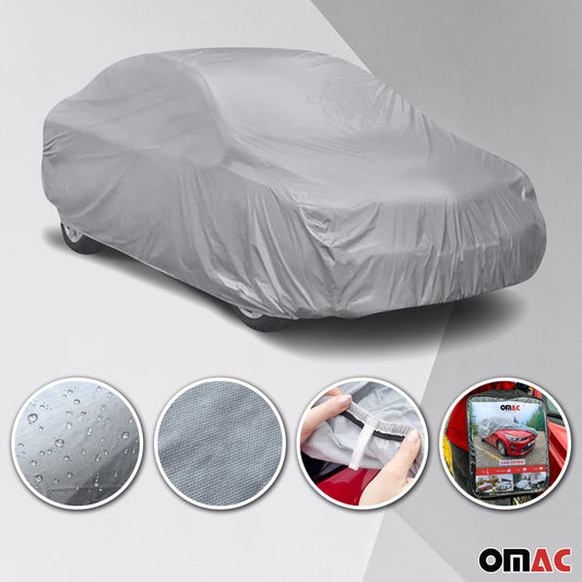 Auto Schutzhülle Vollgarage Ganzgarage Abdeckplane für MPV Autos Grau Klein OMAC DE