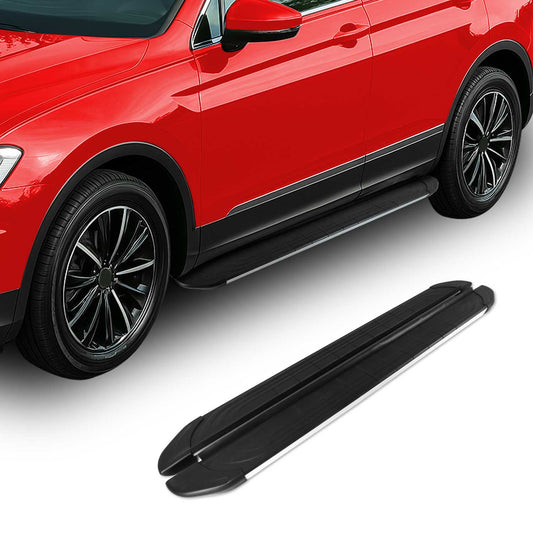 Trittbretter Seitenschweller für VW Touareg 3 2018-2025 Schwarz Alu