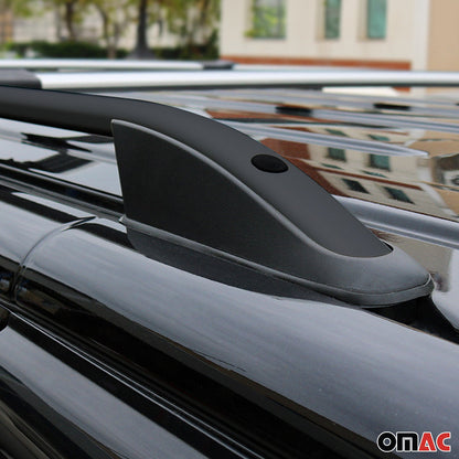 Dachreling Dachgepäckträger für Ford Transit Connect 2003–2013 Schwarz L2 Langer OMAC DE