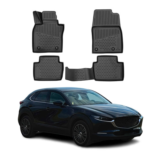 2019-2025 Mazda CX-30 Fußmatten TPE Schwarz 4 tlg OMAC DE