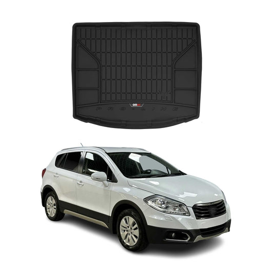 OMAC Gummi Kofferraumwanne für Suzuki SX4 S-Cross 2013-2018 TPE Schwarz untere OMAC DE