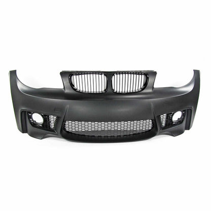 JOM Frontstoßstange für BMW E81/E82/E87/E88 2004-2013 mit Kühlergrill Schwarz OMAC DE