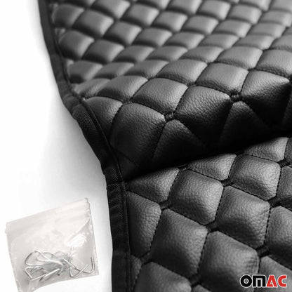 Schonbezug Sitzauflage für Honda Civic Accord Jazz Kunstleder Schwarz OMAC DE