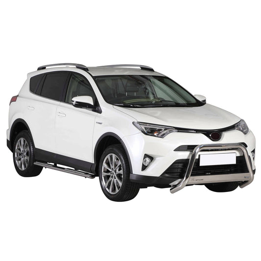 Stahl Seitenschweller Schwellerrohre für Toyota RAV4 2013-2018 Silber OMAC DE