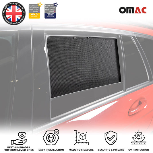 Sonnenschutz Blenden für Mercedes C Klasse S204 2007-2014 hintere Türen 4tlg OMAC DE