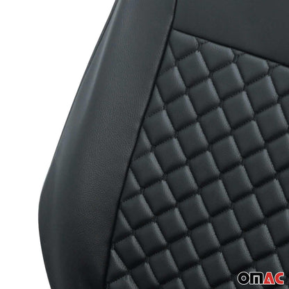 Sitzbezüge Schonbezüge für Mercedes Vito W447 2014-2025 Kunstleder Schwarz 1tlg OMAC DE
