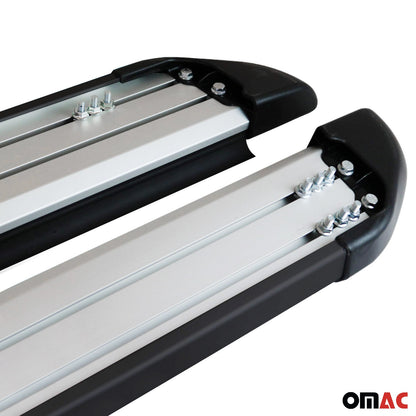 Trittbretter Seitenschweller für Honda CR-V 2001-2006 Aluminium Schwarz 2tlg OMAC DE