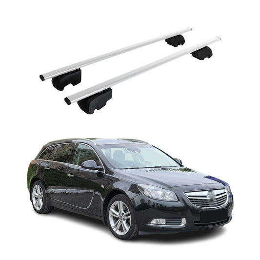 Dachträger Grundtäger für Opel Insignia A B Kombi 2008-2022 75kg Metall Grau 2x OMAC DE