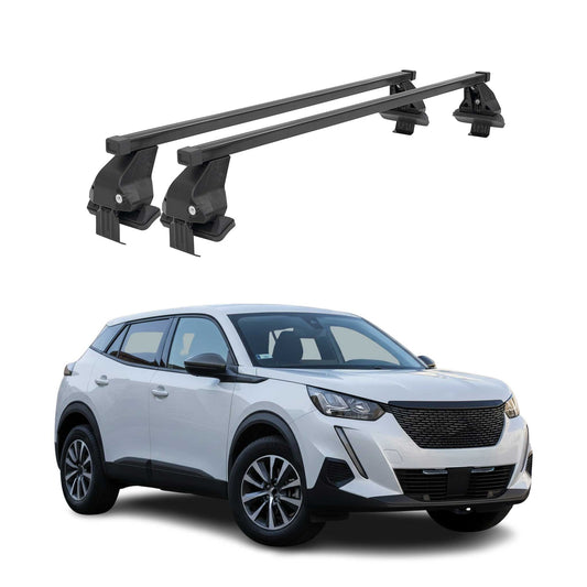 Menabo Dachträger Grundträger für Peugeot 2008 II 2019-2025 Stahl Schwarz 2tlg OMAC DE