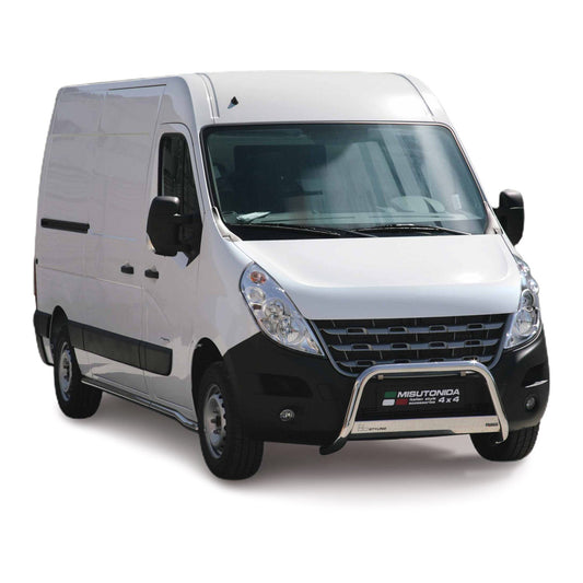 Frontbügel Frontschutzbügel für Renault Master 2010-2018 Grau Edelstahl ø63 mm OMAC DE