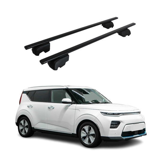 Dachträger Grundträger für Kia Soul EV 2020-2023 Schwarz ABE 2x OMAC DE