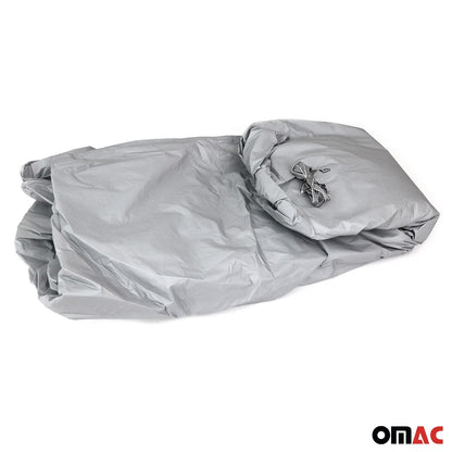 Auto Schutzhülle Vollgarage Autoabdeckung Universal Grau 406x172x119 OMAC DE