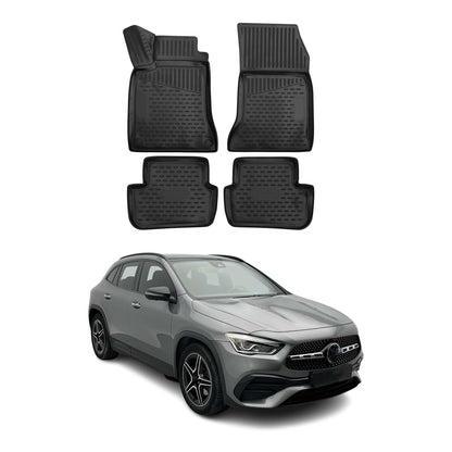 OMAC Fußmatten Gummimatten für Mercedes GLA H247 2020-2025 Automatten Schwarz 4x OMAC DE
