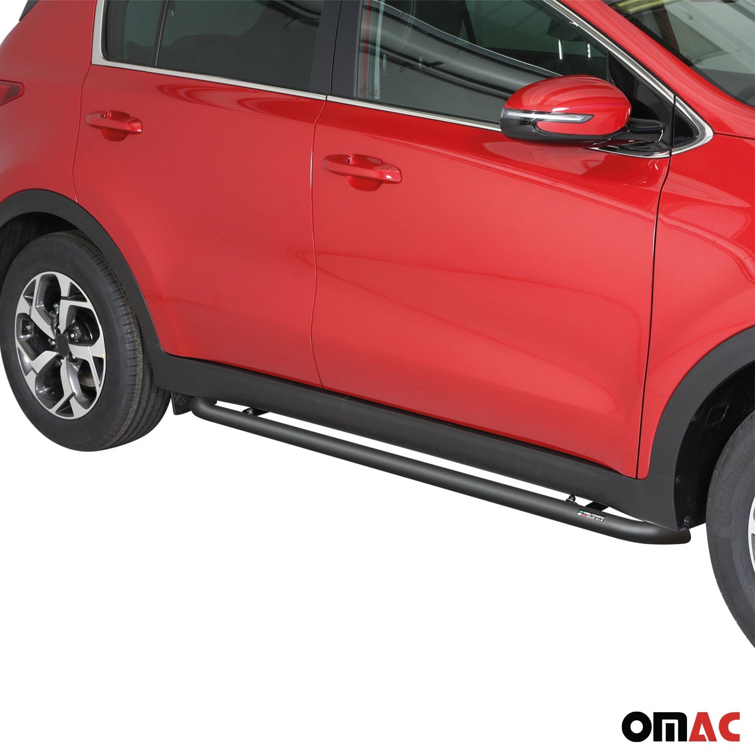 Stahl Seitenschweller Schwellerrohre für Kia Sportage 2016-2020 Schwarz OMAC DE