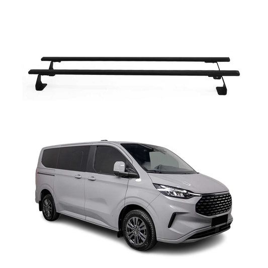 Dachträger für Ford Transit Custom / Tourneo Custom 2023-2025 75kg Stahl Schwarz OMAC DE
